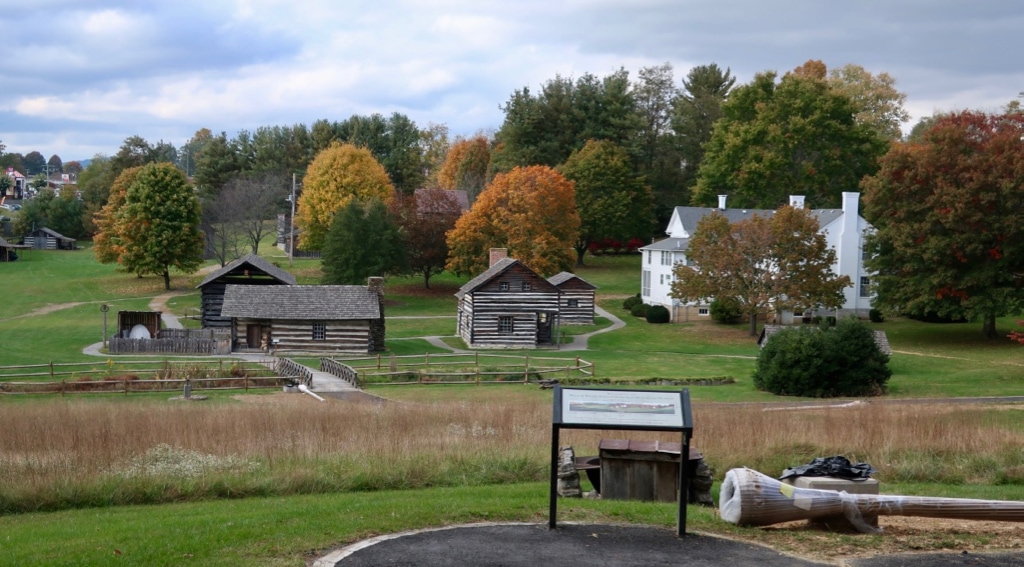 Entrance to outdoor Homestead Museum Wytheville VA