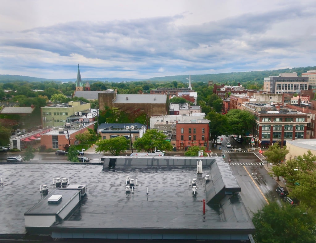 View from top of Hotel Ithaca North Tower