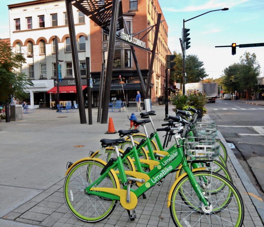 Entrance to Ithaca Commons NY