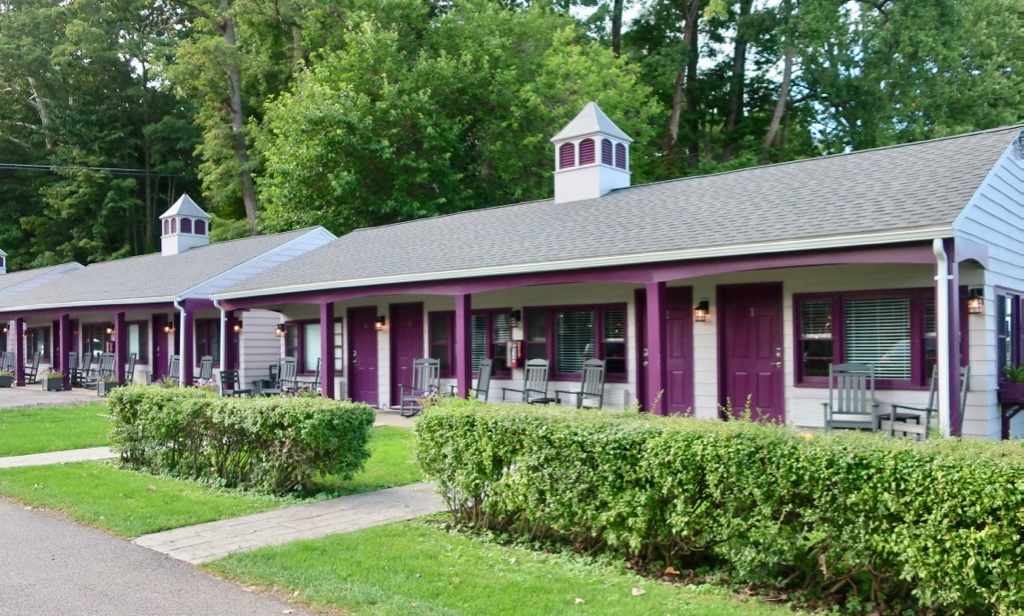 Motel like rooms at Plum Point Lodge are upscale