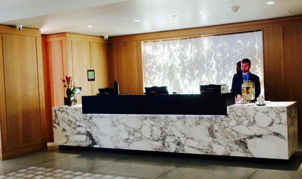 Reception Desk at AC Marriott Bethesda