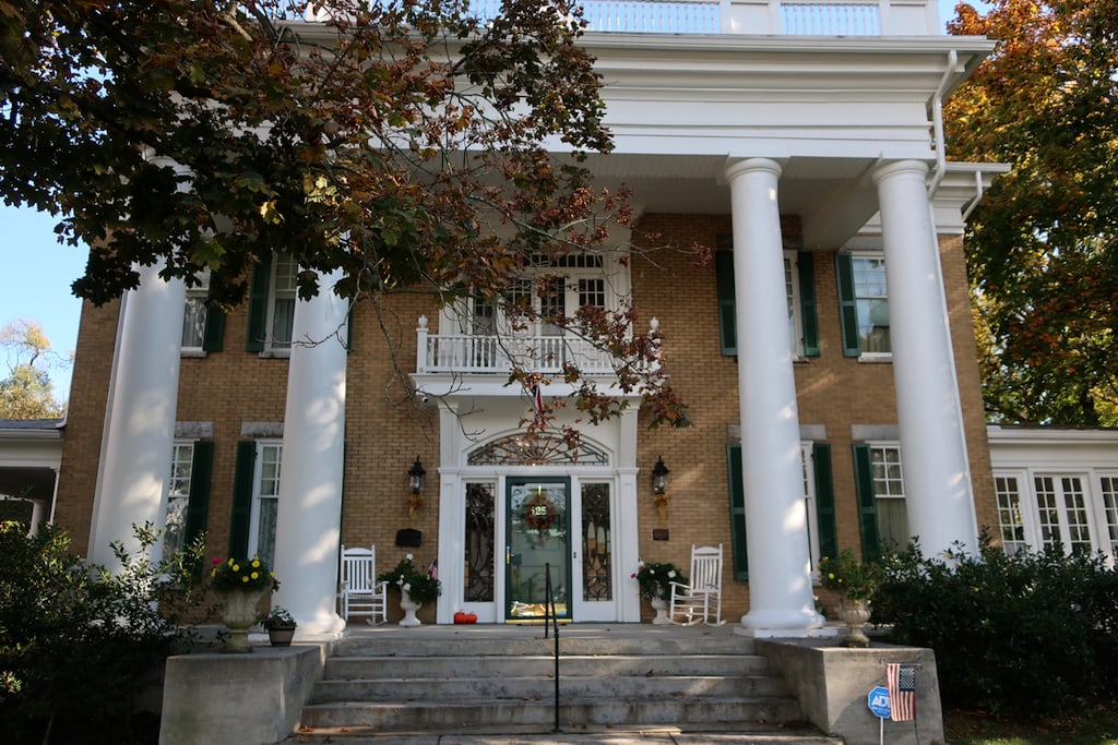 Front door Trinkle Mansion Bed and Breakfast Wytheville VA