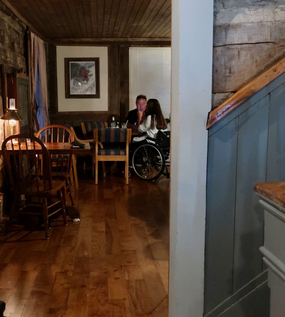 Interior of Log House Restaurant Wytheville VA