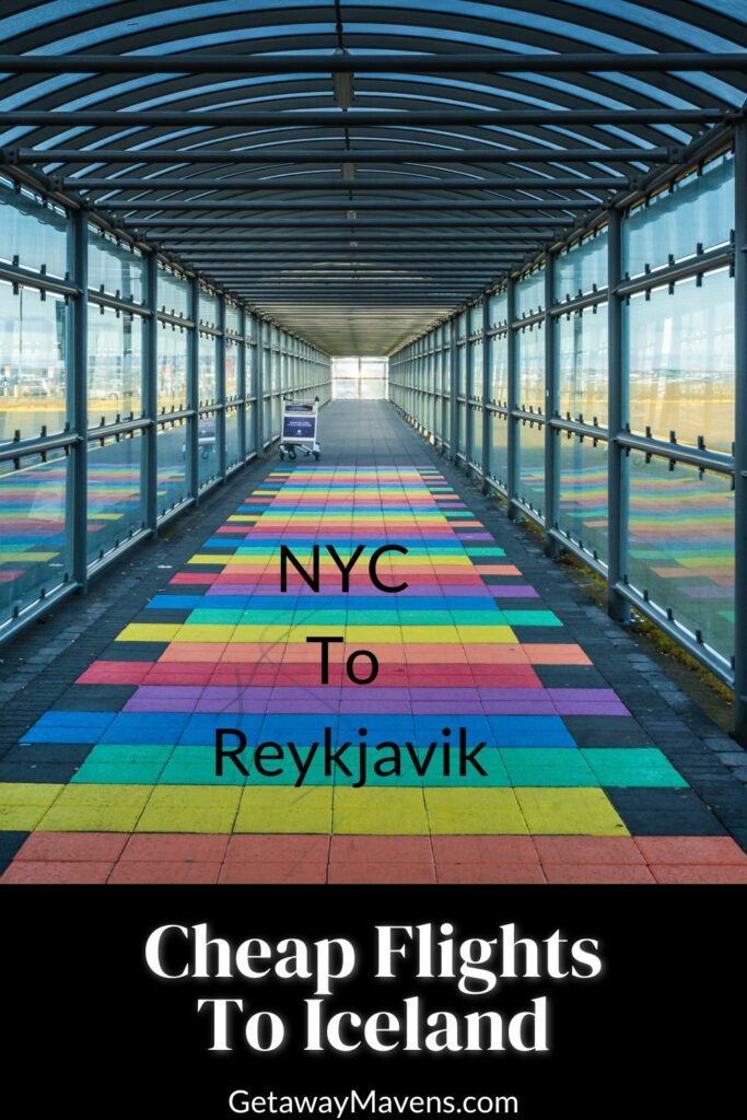 NYC to Reykjavik pin