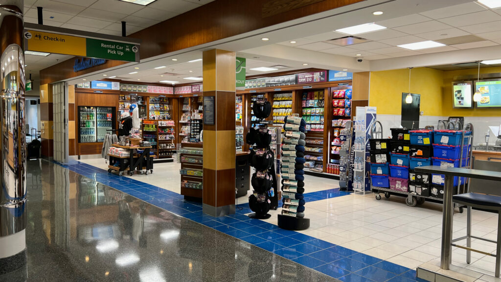 Hudson News gift shop at New York Stewart International.