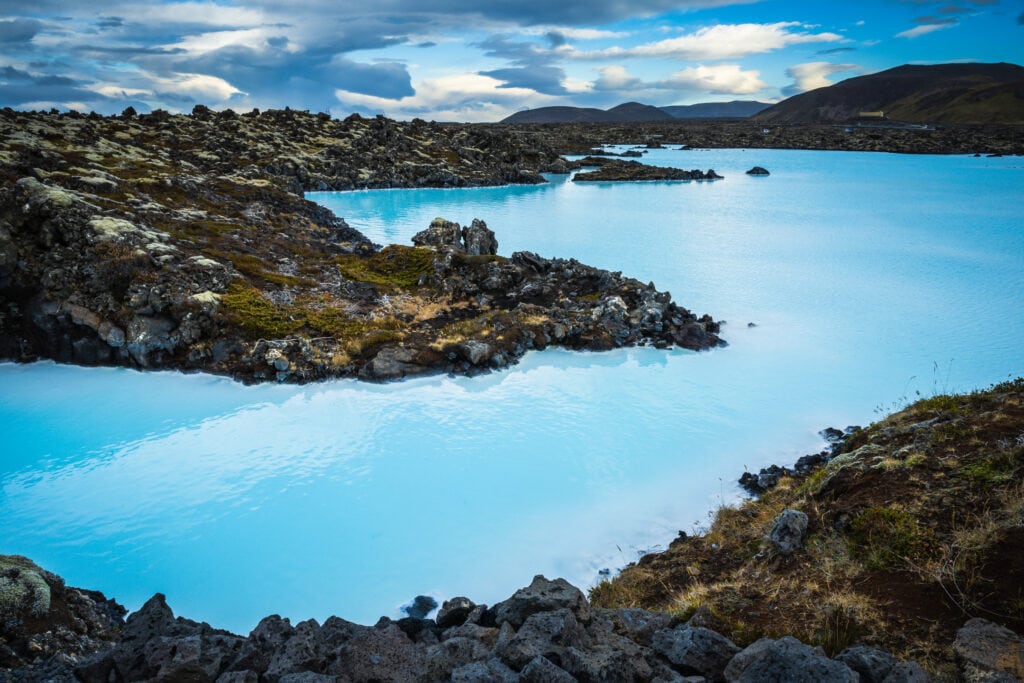 geothermal pool at the Blue Lagoon