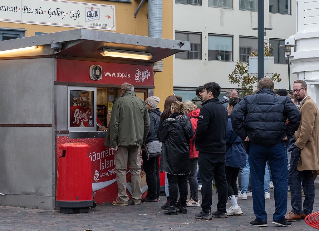 Hot Dog Stand In Iceland