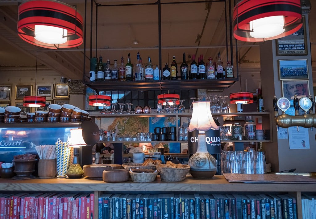 Laundromat Cafe interior