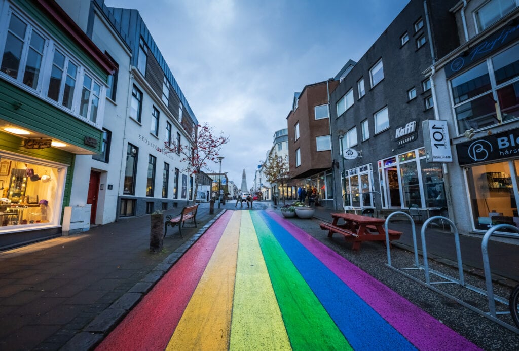 Photographing Rainbow Street is one of the most popular things to do in Reykjavik