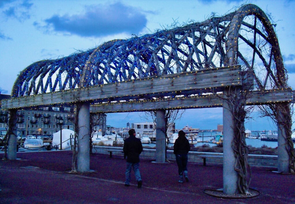 Boston Waterfront in Winter
