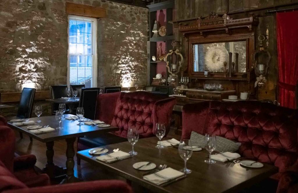 Dining room at Old Stone Inn