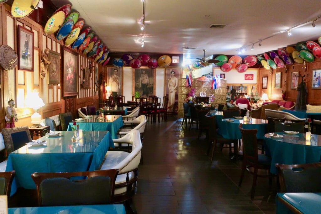 Charm Thai Restaurant interior Montclair NJ