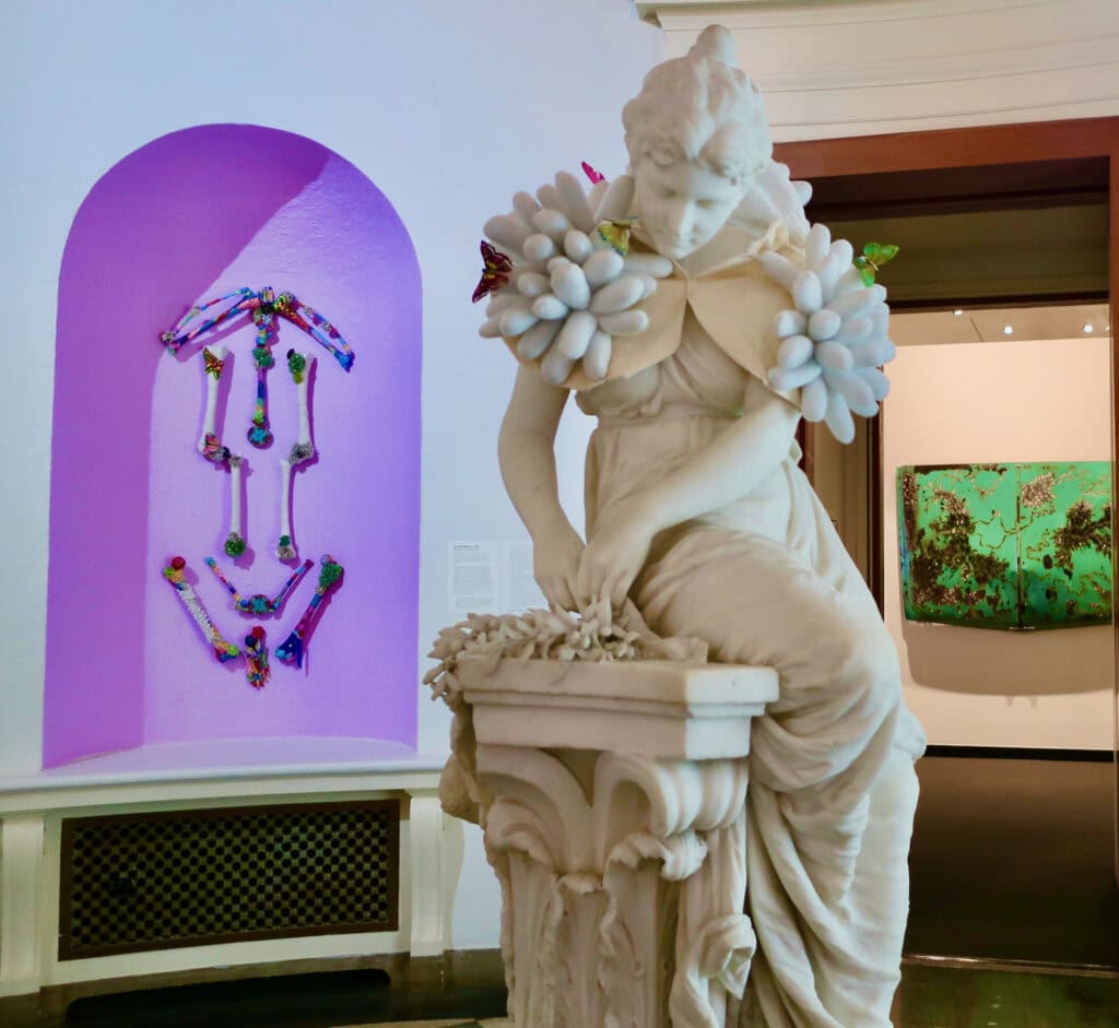 Marble sculpture at Montclair Art Museum NJ