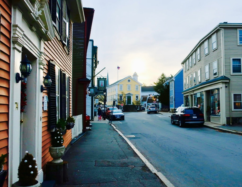 View of downtown Marblehead with Marblehead Museum in background