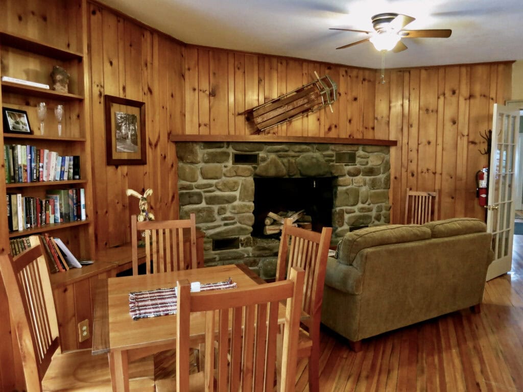 Mountaintop Lodge Poconos PA great room fireplace
