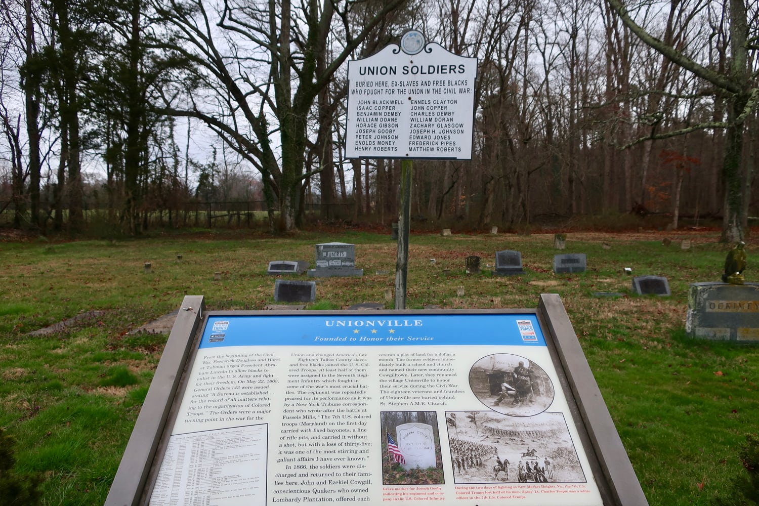 Black Union Soldier Burial Ground Talbot County MD