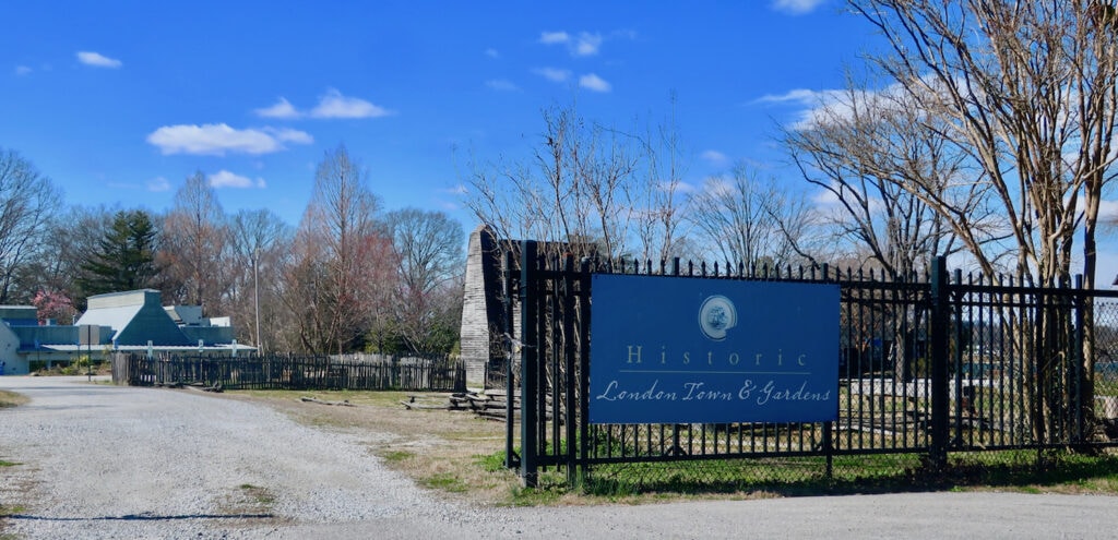 Entrance to Old London Town and Gardens MD