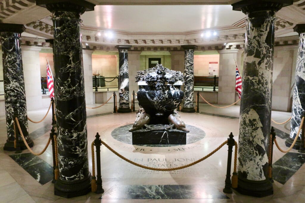 John Paul Jones tomb in the basement of the US Naval Academy Chapel, Annapolis MD