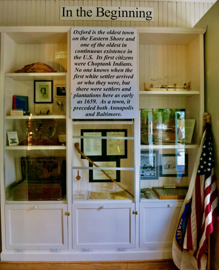 Exhibit in Oxford MD museum