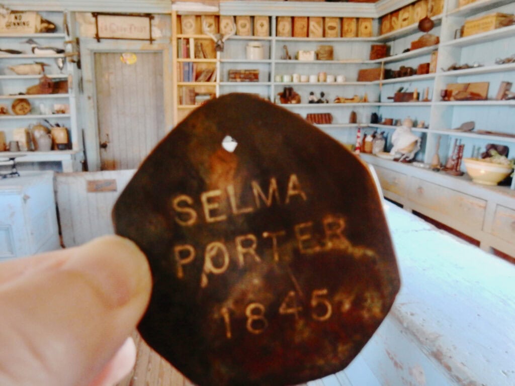 Enslaved person's "dogtag" - Bucktown General Store Cambridge MD