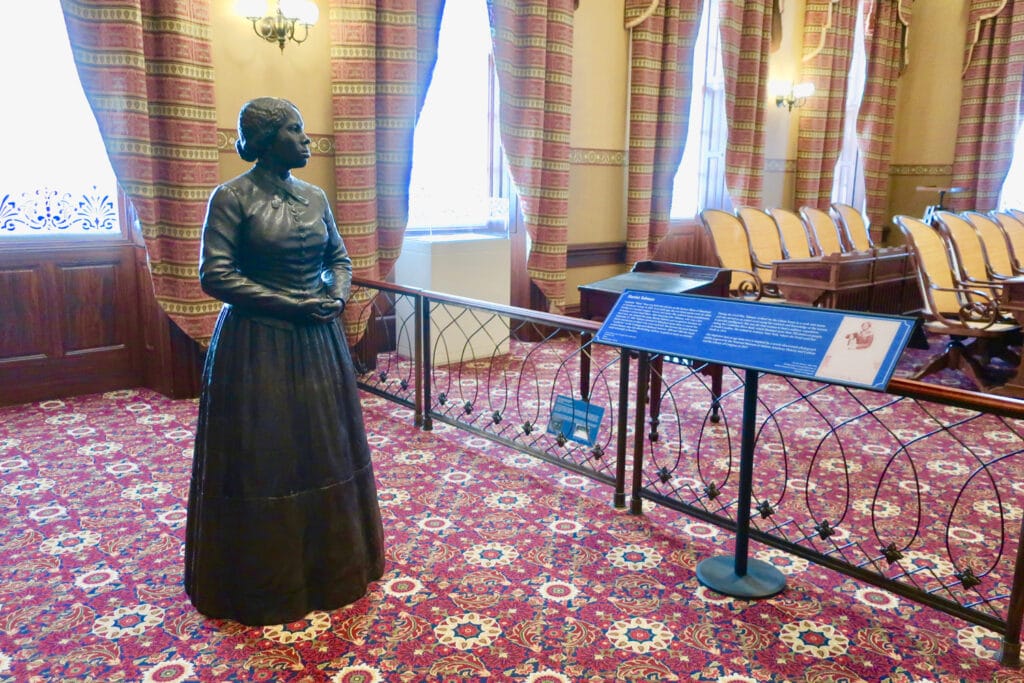 Harriet Tubman statue at Maryland State House Annapolis