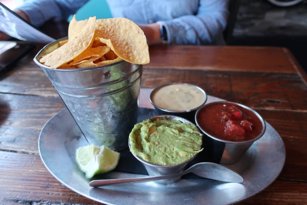 Dip Trio at Vida Taco Bar Annapolis