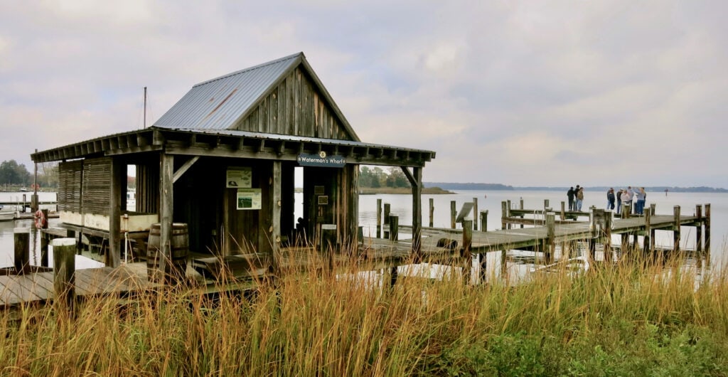 Waterman's Wharf at Chesapeake Bay Maritime Museum St Michaels MD