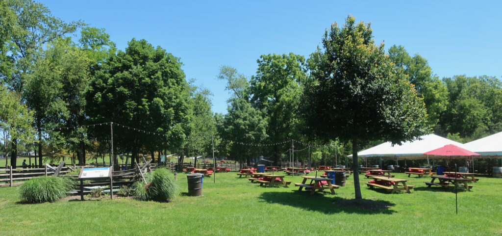 Adults only outdoor area at Winery at Bull Run VA