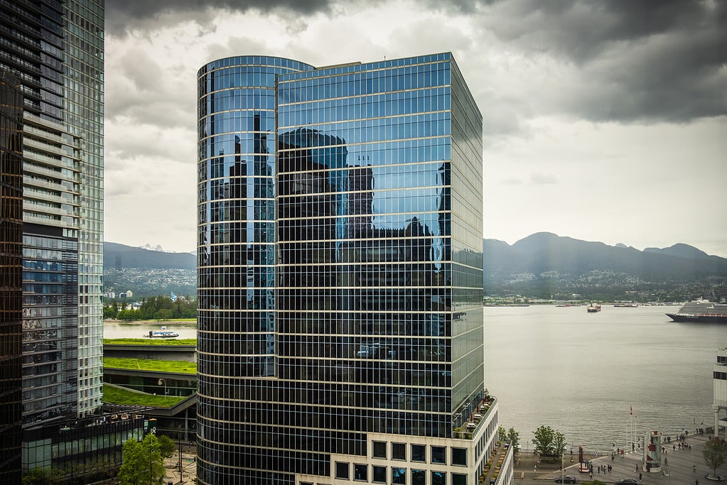 The Auberge Hotel in Downtown Vancouver has one of the best views.