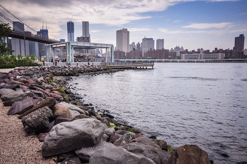 Many movies and TV shows were filmed in NYC at the Brooklyn Bridge.