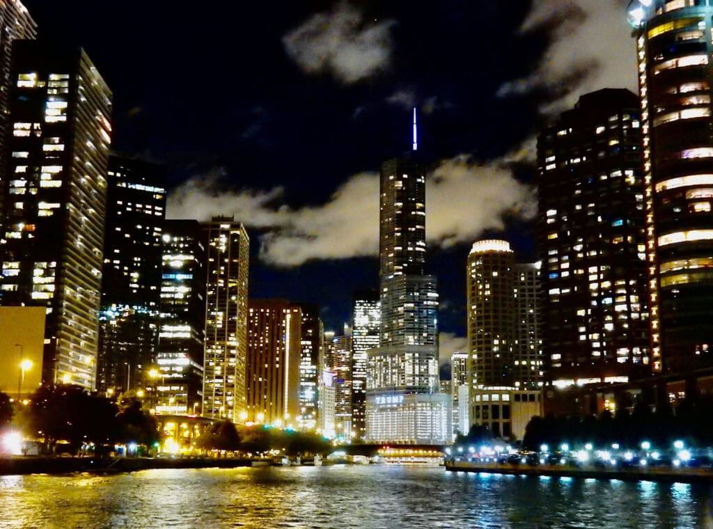 Chicago Architectural Cruise at night