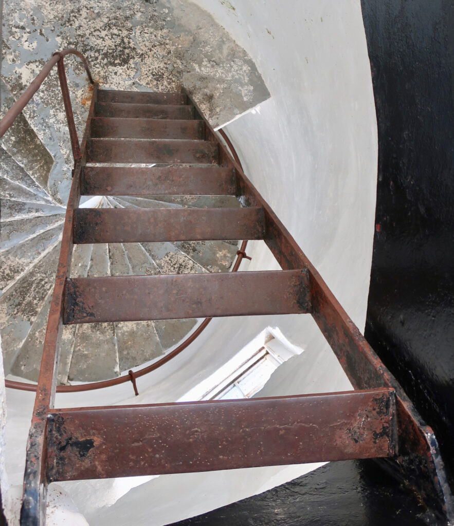 Final ladder steps to top of Concord Point Lighthouse Havre de Grace
