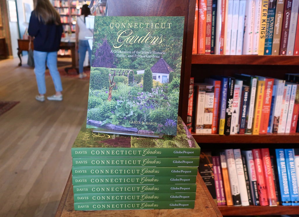 Stack of Connecticut Gardens books by Caryn Davis