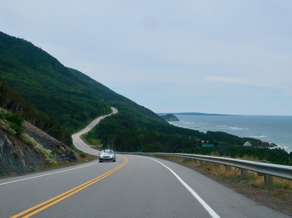 Driving Cabot Trail Cape Breton NS