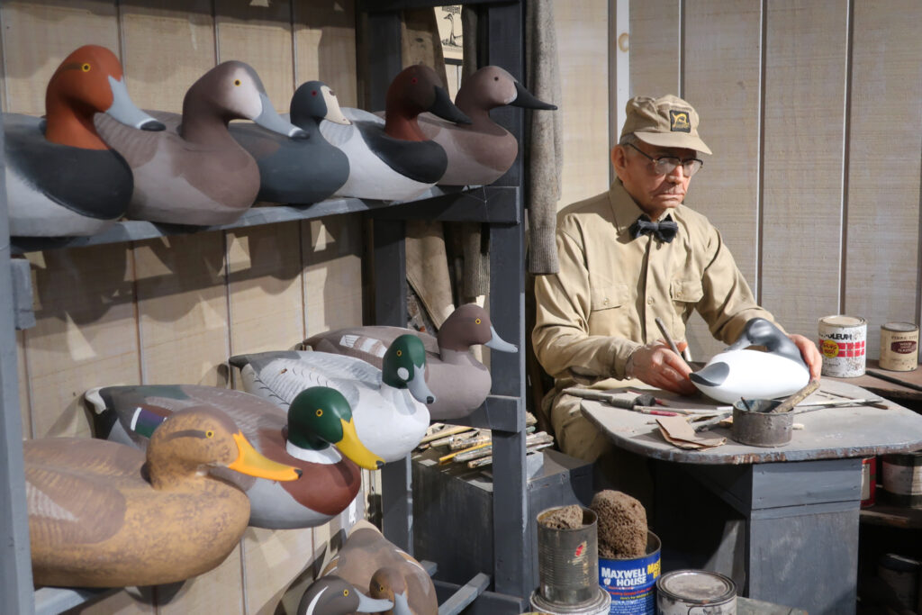 Human "decoy" at Havre de Grace Decoy Museum