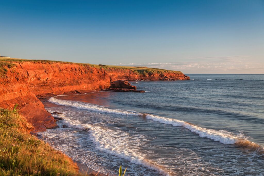 Red cliffs on Prince Edward Island