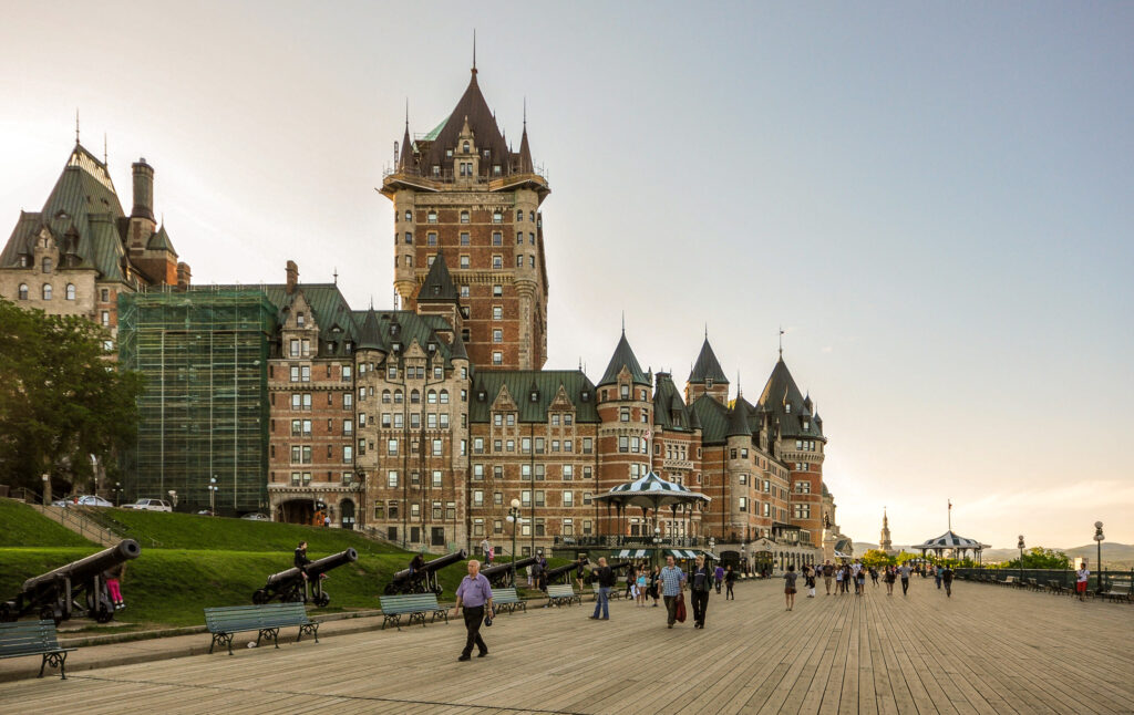 The Fairmont Le Château Frontenac, a grand hotel that's known as one of "Canada's Castles."