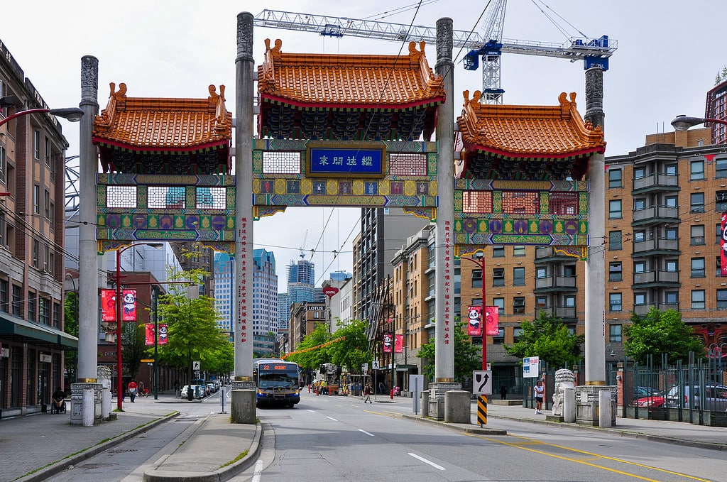 Chinatown entrance in Vancouver