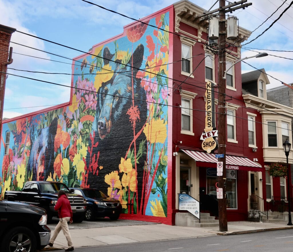 Bear Mural downtown York PA 