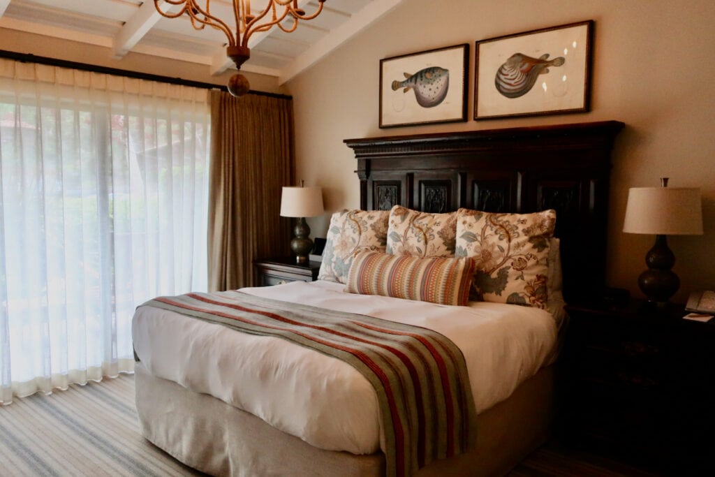 Guest room at The Ranch at Laguna Beach CA