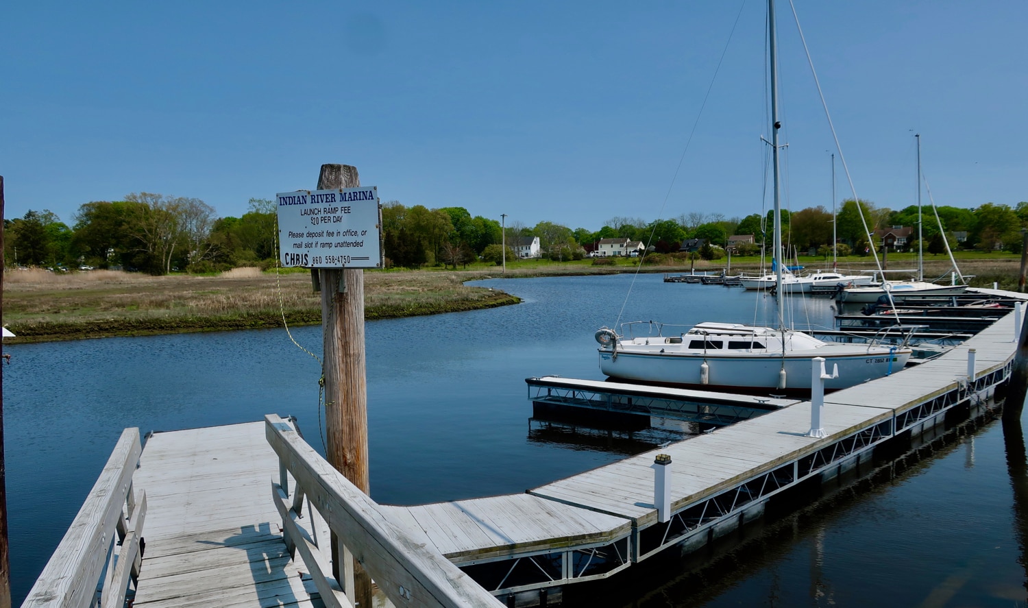 Indian River Marina docks Clinton CT