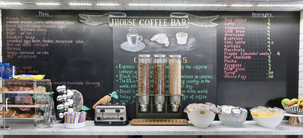 Coffee Bar at J-House Continental Breakfast