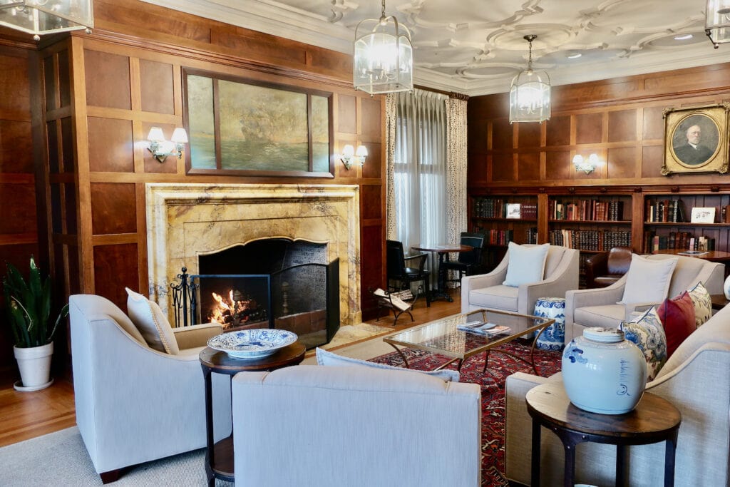 Mansion library at Ocean Edge Resort Cape Cod MA