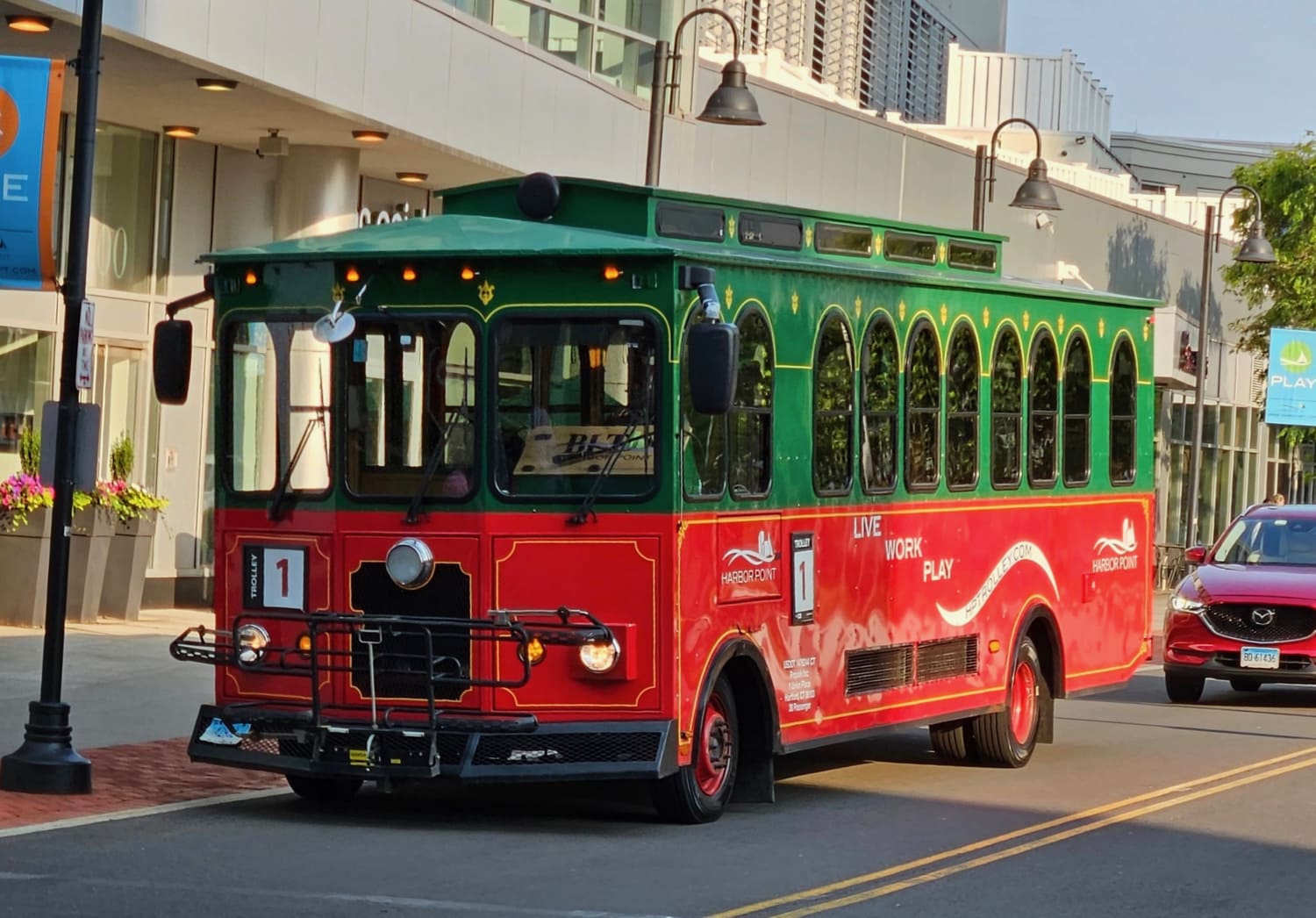 Stamford CT Harbor Point Trolley