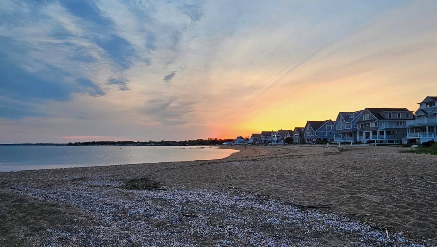 Sunset on Madison CT Beach