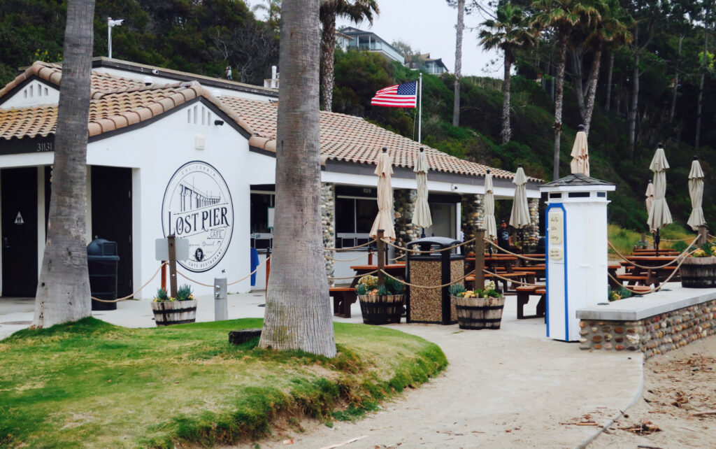 Lost Pier Cafe on Aliso Beach managed by The Ranch at Laguna Beach