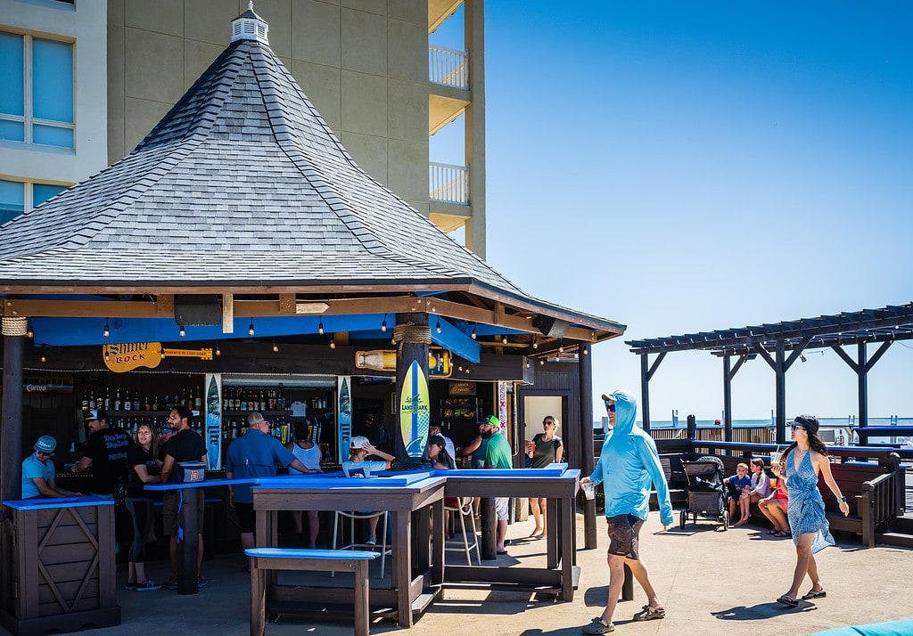 Tiki Bar at Wyndham Corpus Christi Resort.