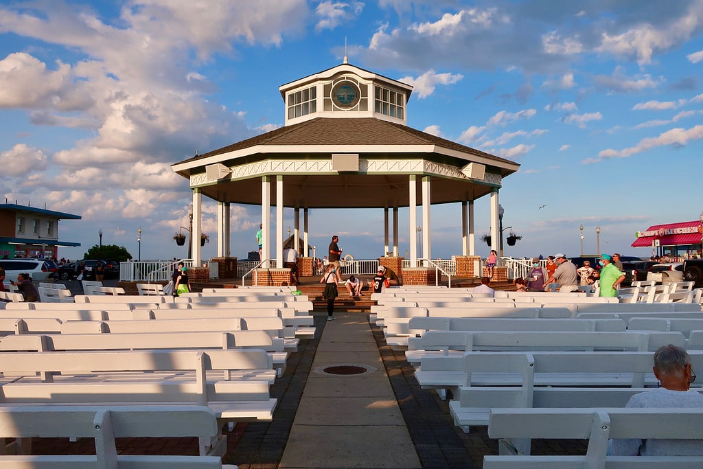 Rehoboth Beach Bandstand late afternoon mid-June