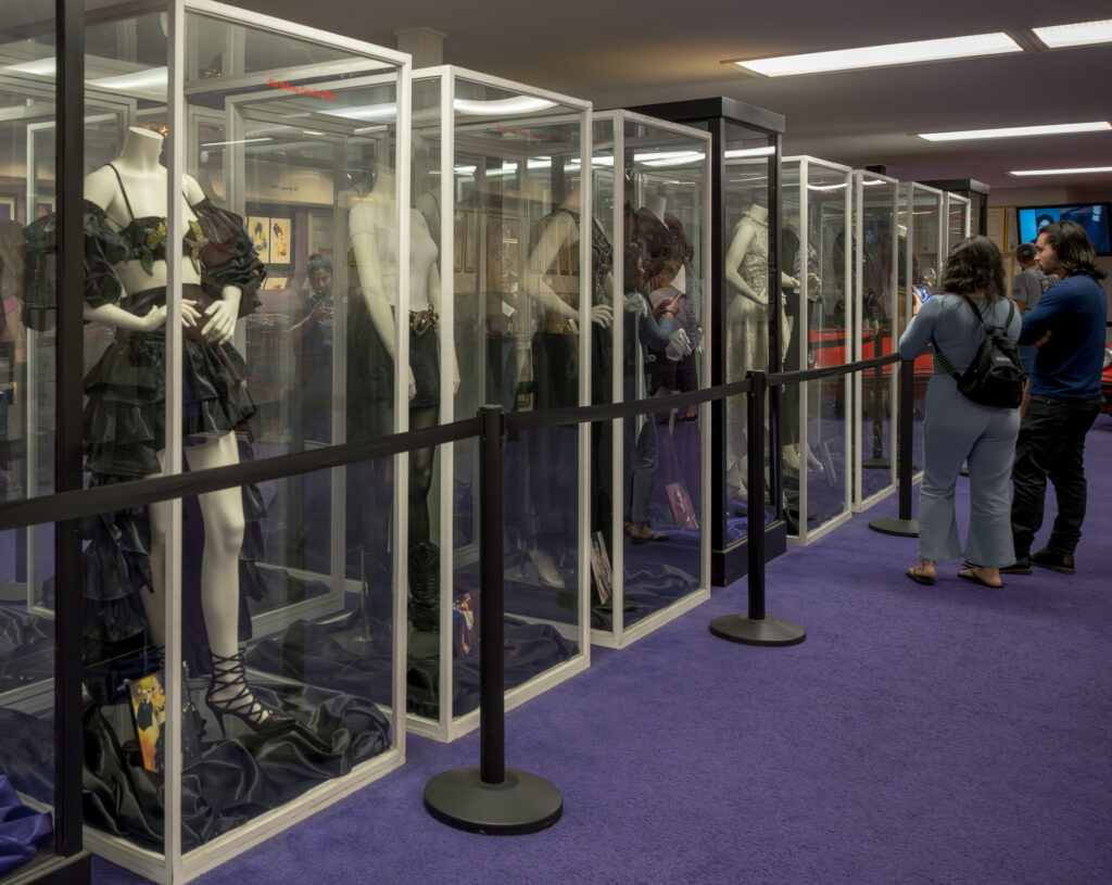 Selena's outfits display at the Selena Museum