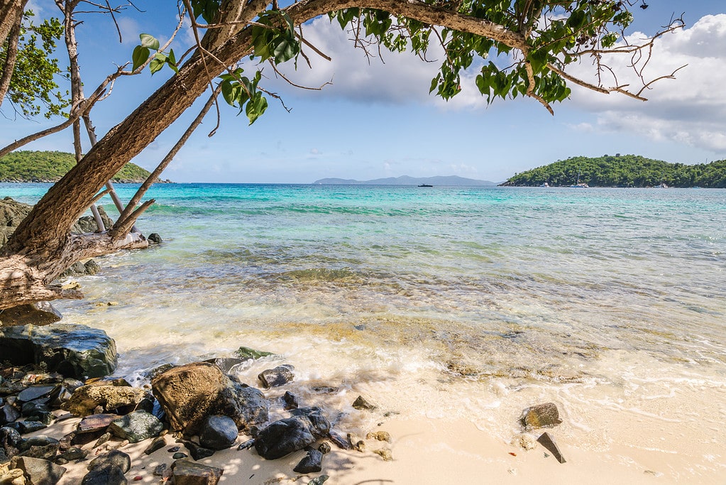 Beach on St. John.